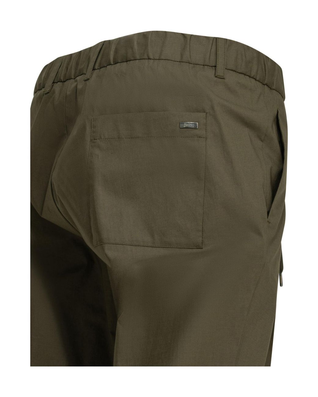 Herno Green Light Stretch Trousers for men