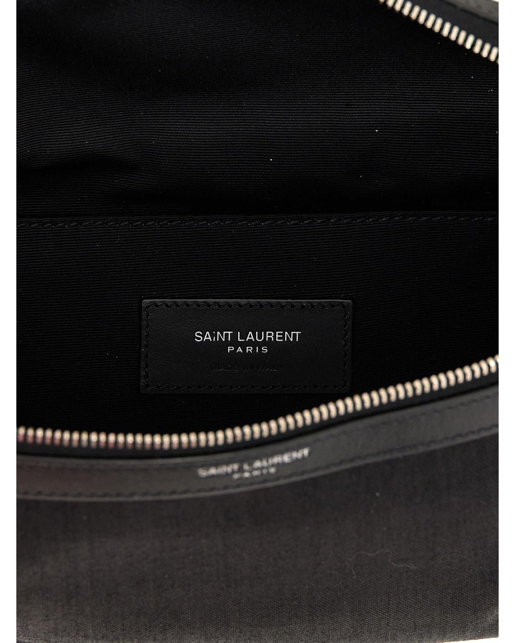 Saint Laurent Black Classic Zip-Up Crossbody Bag for men