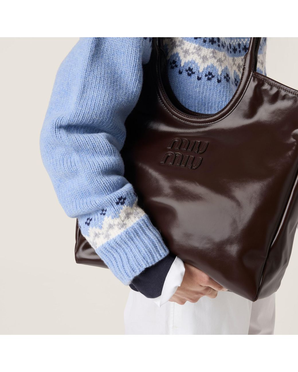 Miu Miu Brown Ivy Leather Bag