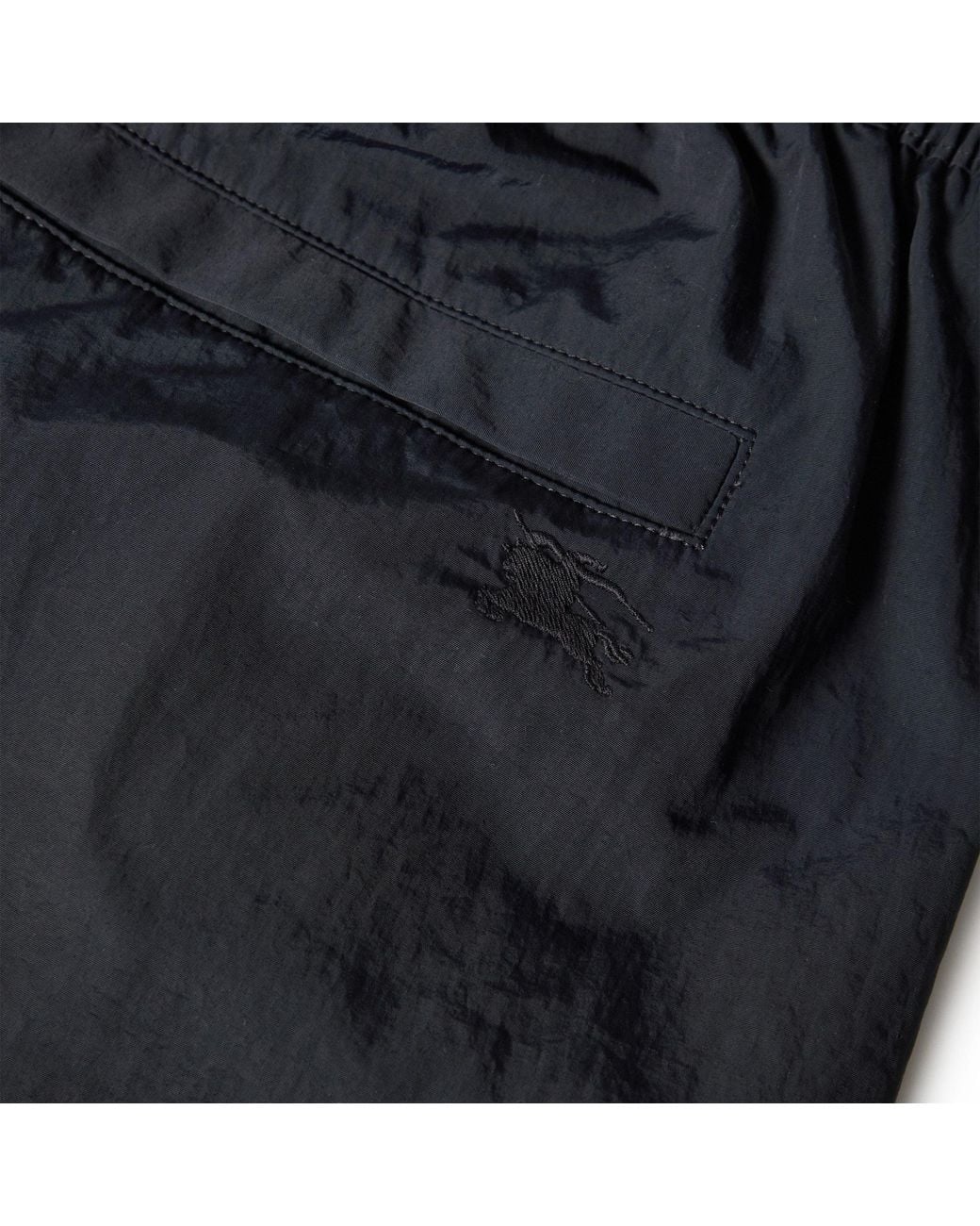 Burberry Black Solid Color Swim Shorts for men