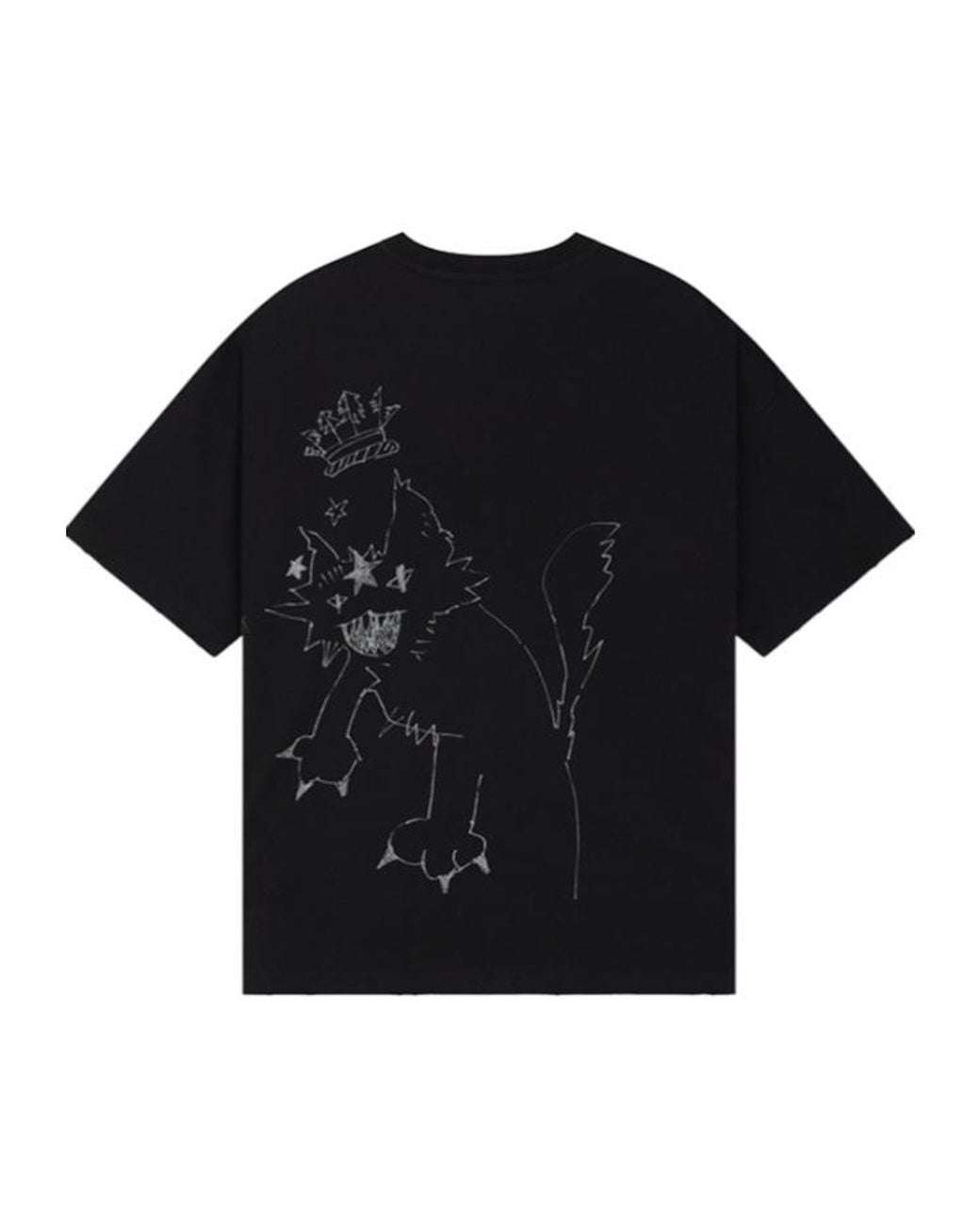 we11done Black Graphic T-Shirt
