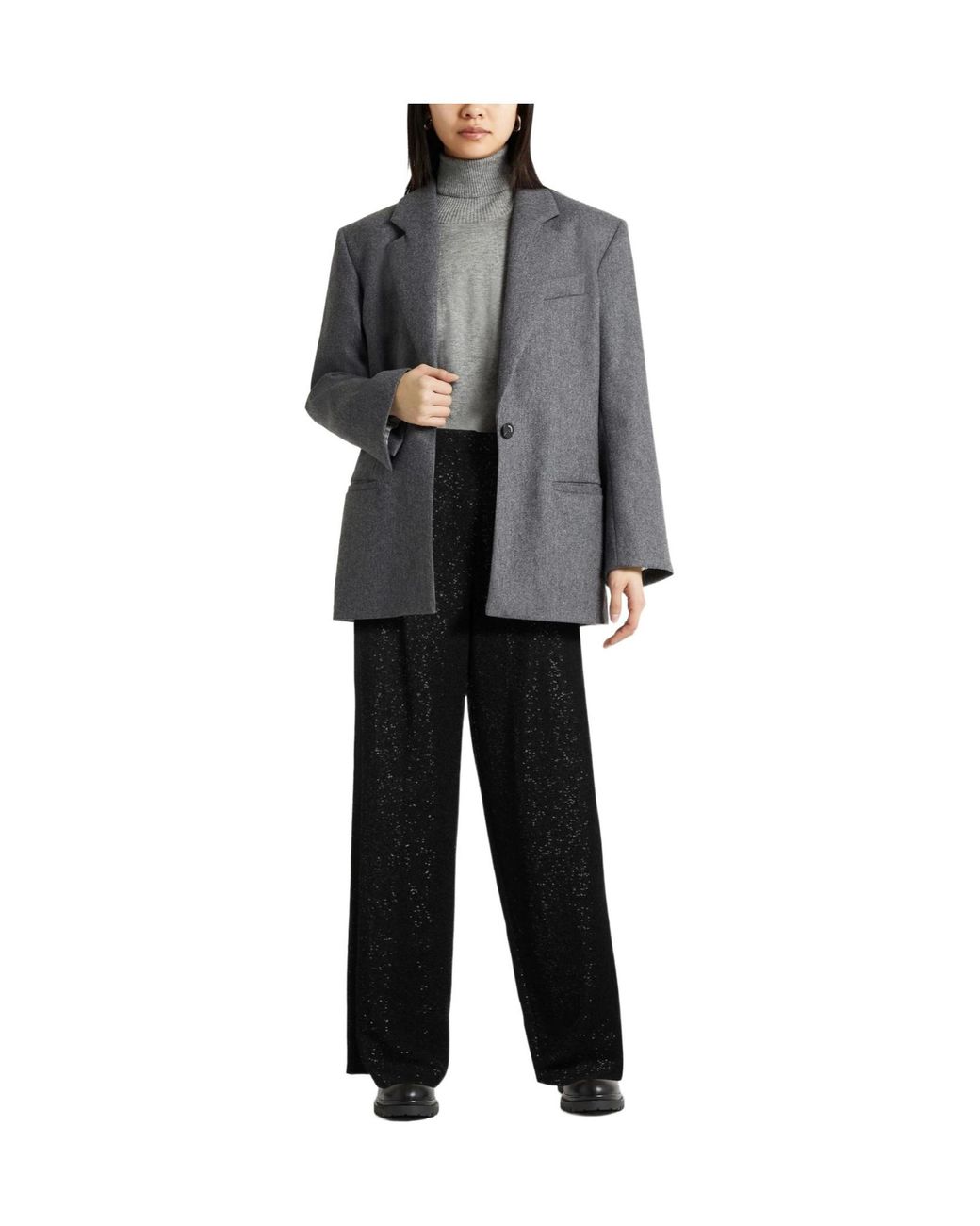 Max Mara Black Loose-Fitting Trousers