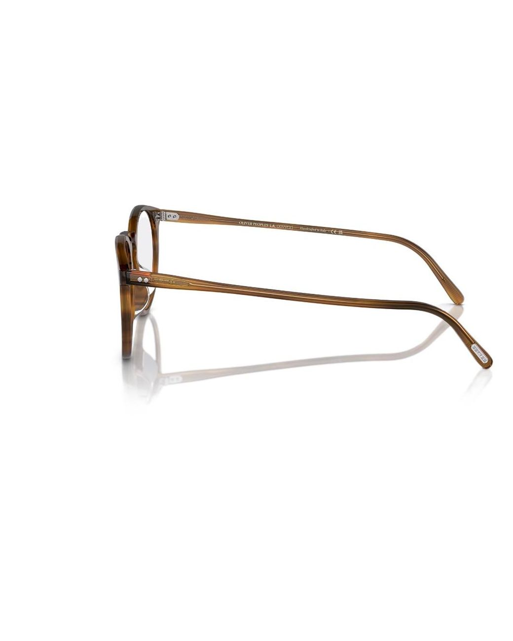 Oliver Peoples Metallic Oval Frame Glasses for men