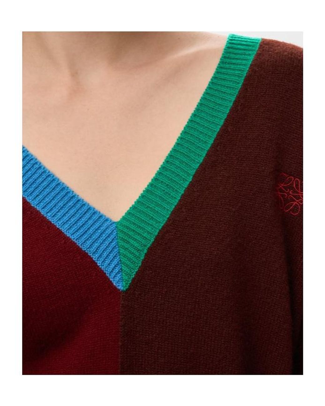 Loewe Red Asymmetric Sweater