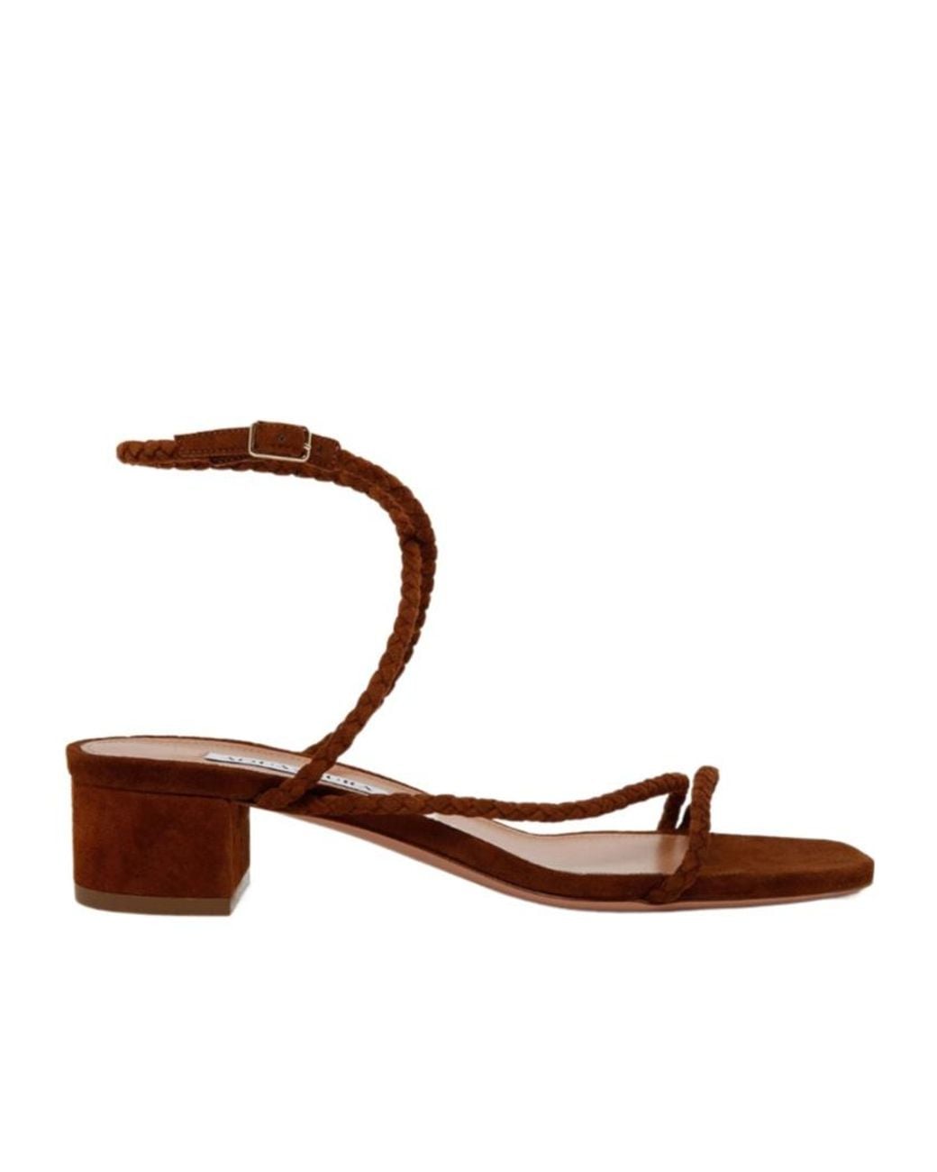 Aquazzura Brown Luca Strap Sandals