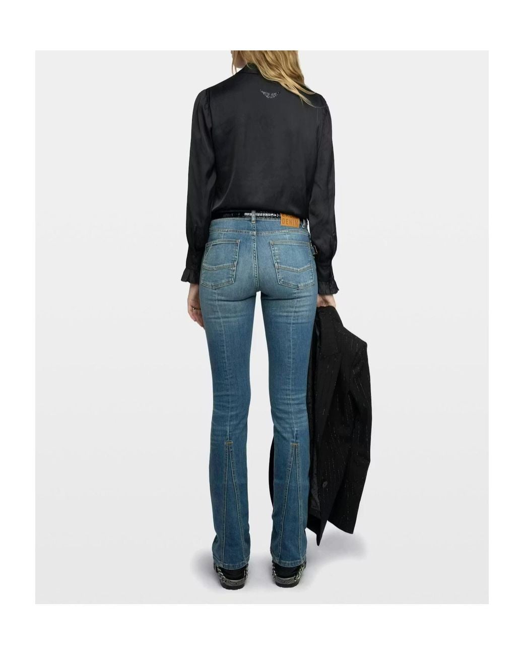 Zadig & Voltaire Blue Thely Satin Shirt