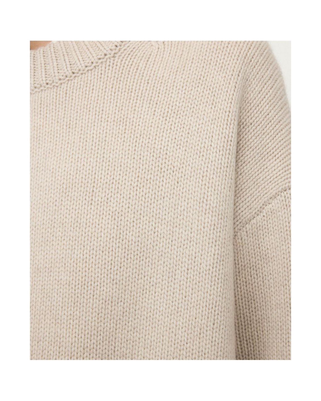Lisa Yang Natural Renske Crewneck Knitwear