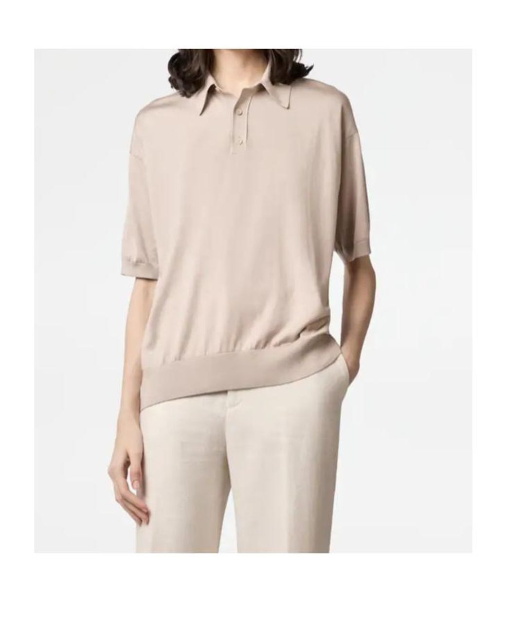 Tod's Natural Button-Fastening Polo Shirt