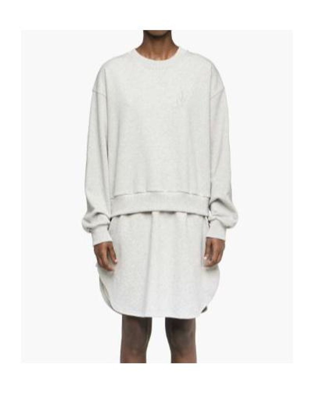 J.W. Anderson White Jw Anderson Layered Sweatshirt Dress