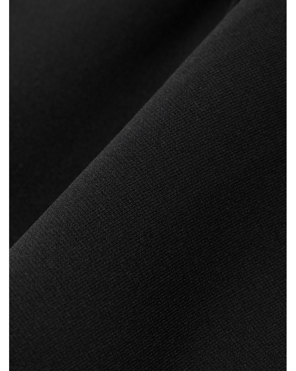 Totême Black Shorts With Ribbed Waist And Two Side Welt Pockets