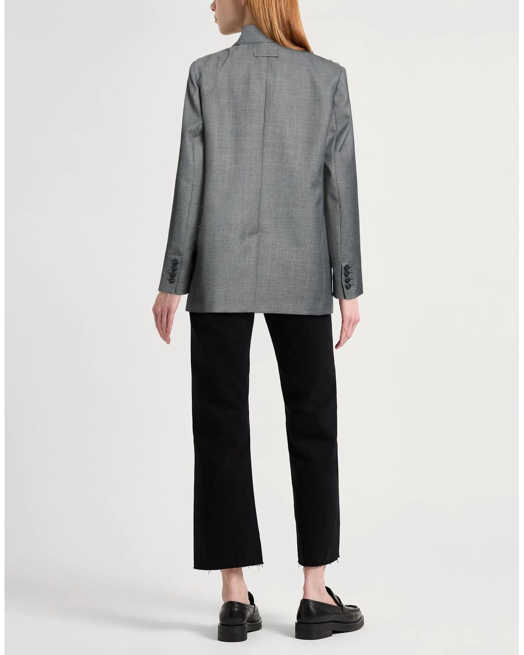 MAX&Co. Gray Single-Breasted Blazer