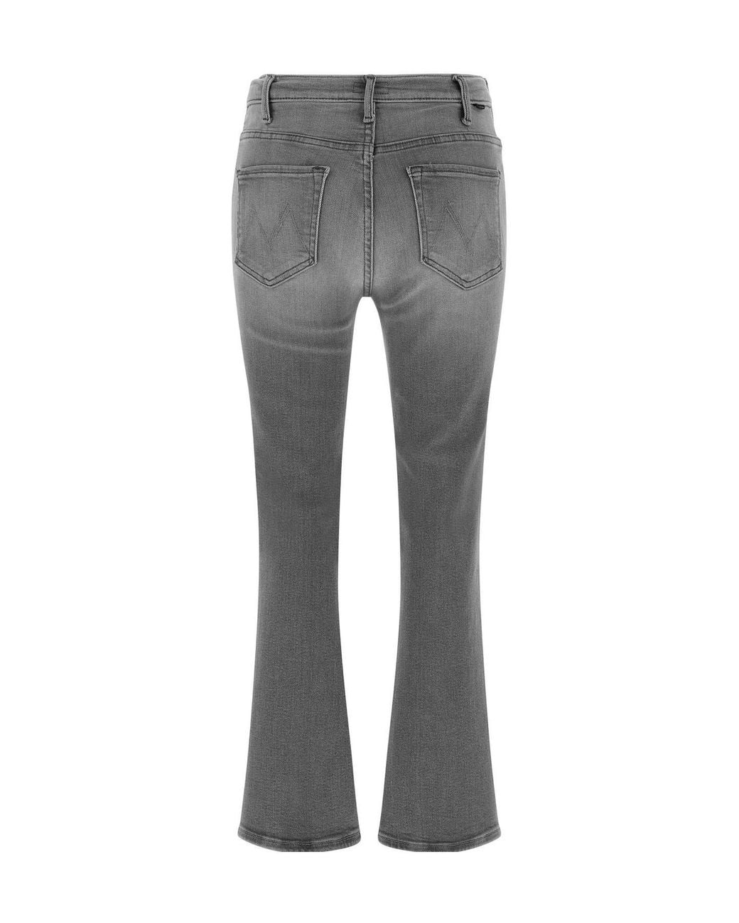 Mother Gray The Hustler Ankle Fray Jeans