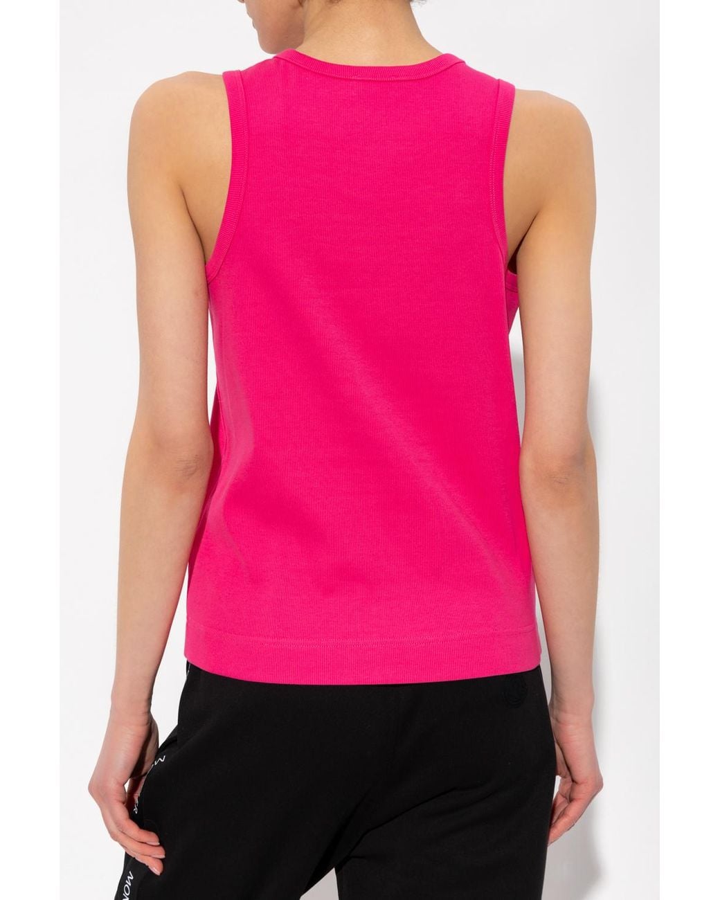 Moncler Pink Logo Tank Top
