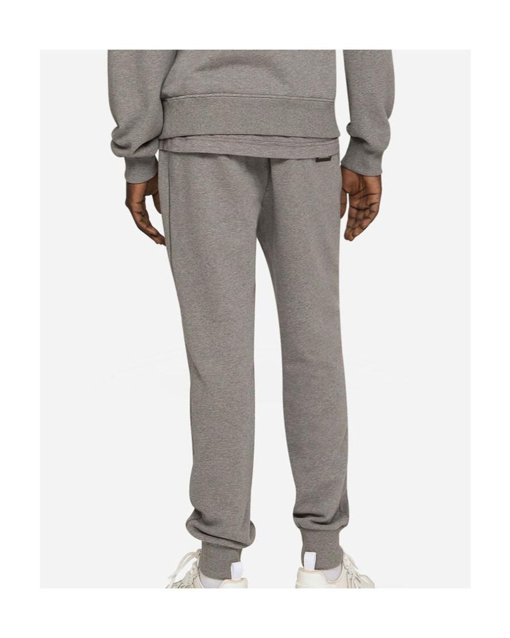 Dolce & Gabbana Gray Logo Plaque Jersey Jogging Pants for men