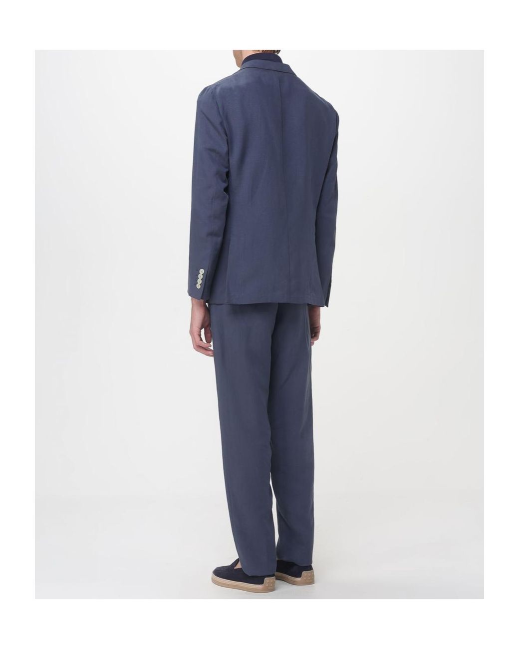Eleventy Blue Button Single-Breasted Blazer for men