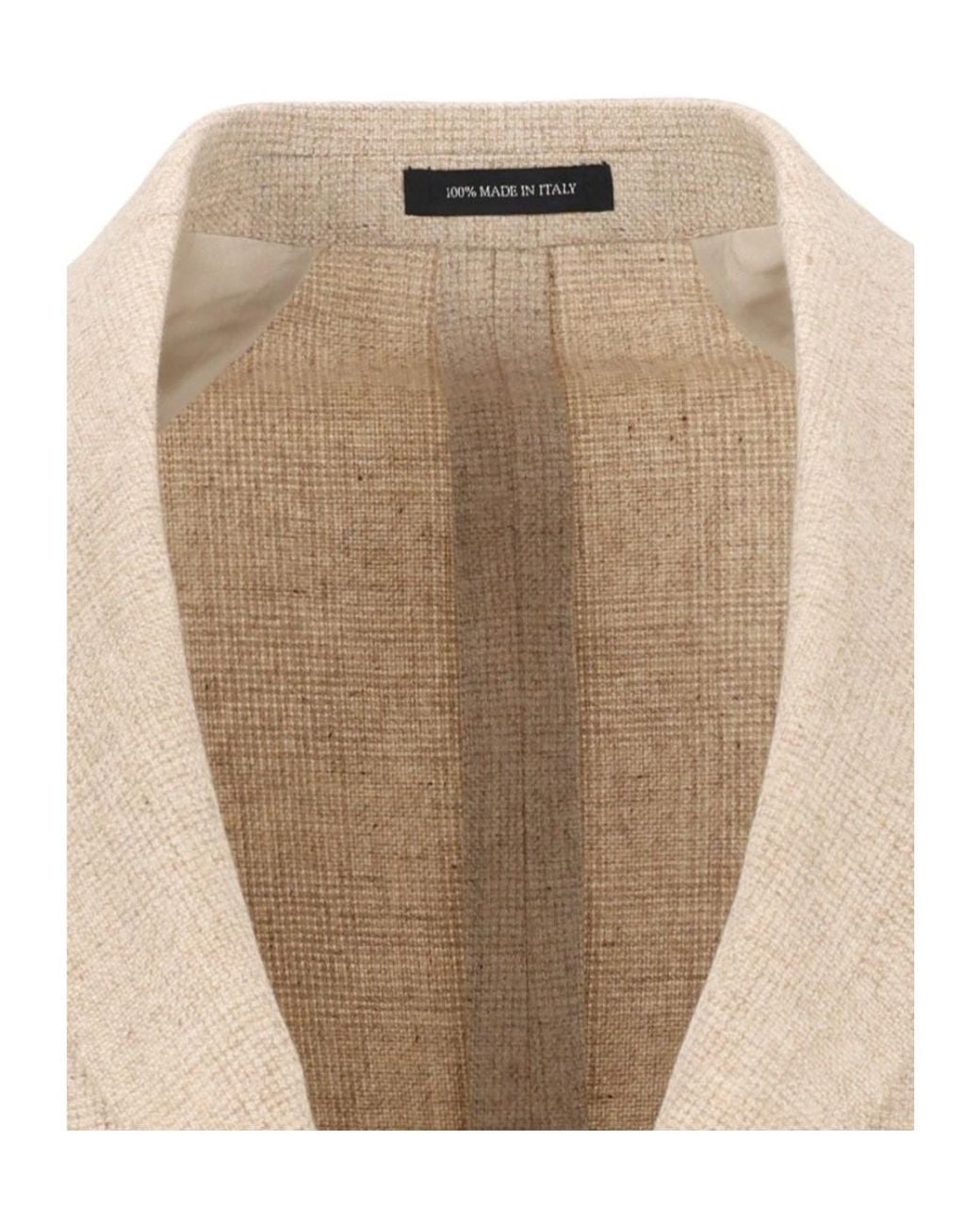 Al Duca D'aosta Natural Long-Sleeve Blazer for men