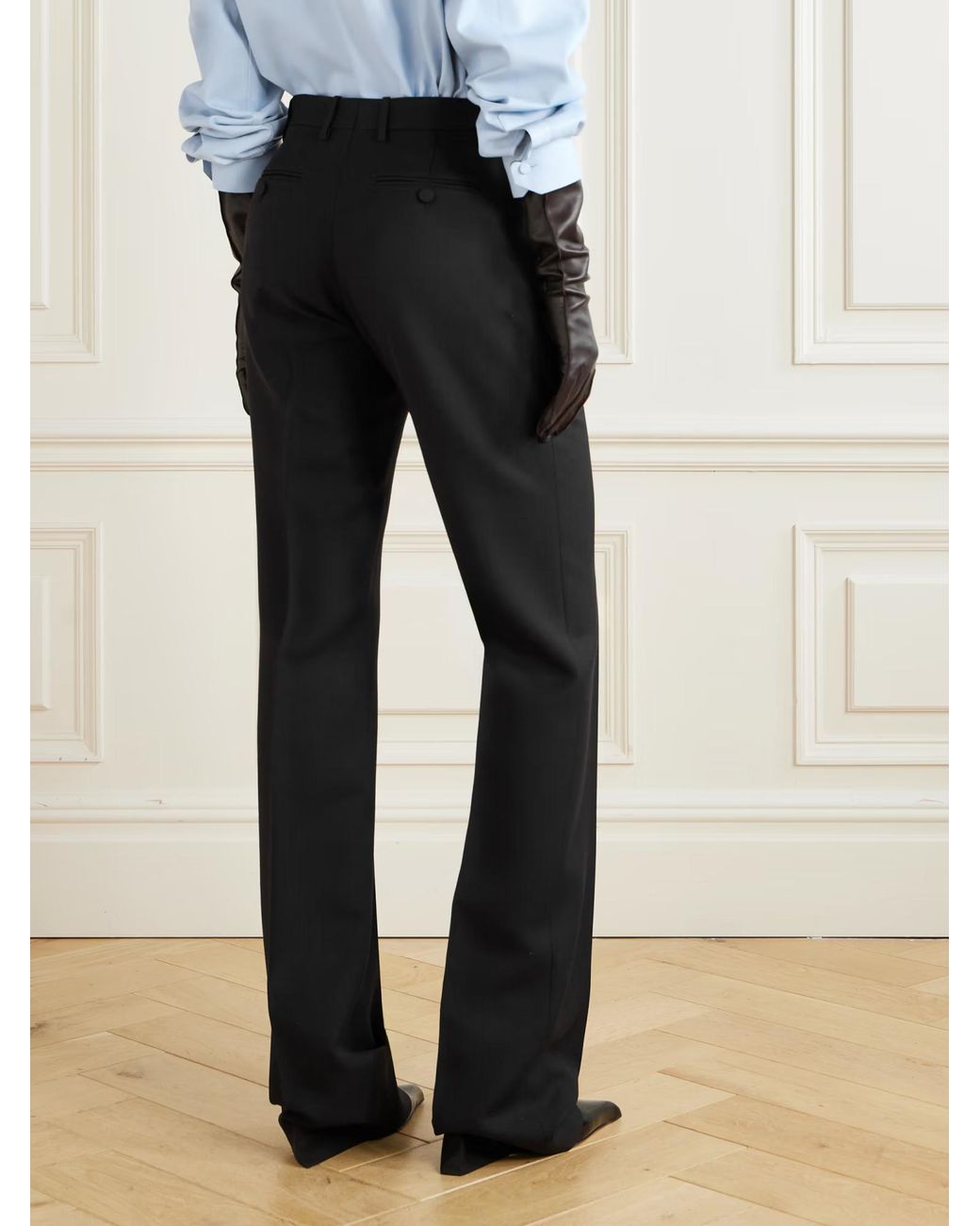 Tom Ford Black Straight-Leg Tailored Pants
