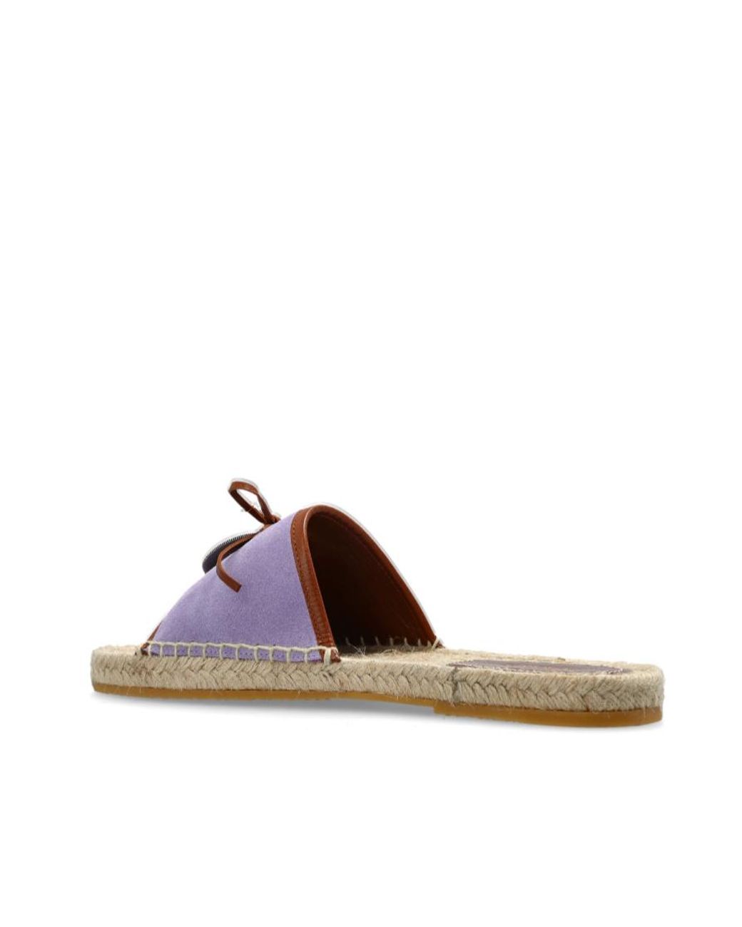 Versace Purple Lola Medallion Slides