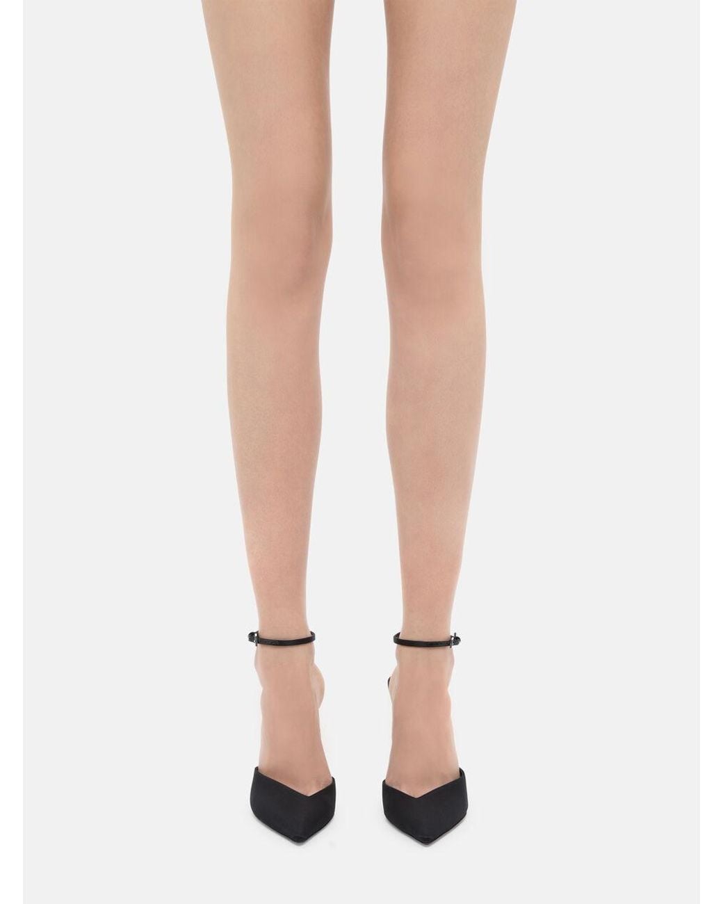 The Attico Black The Perine Contrasting Heel Pointed Toe Pumps