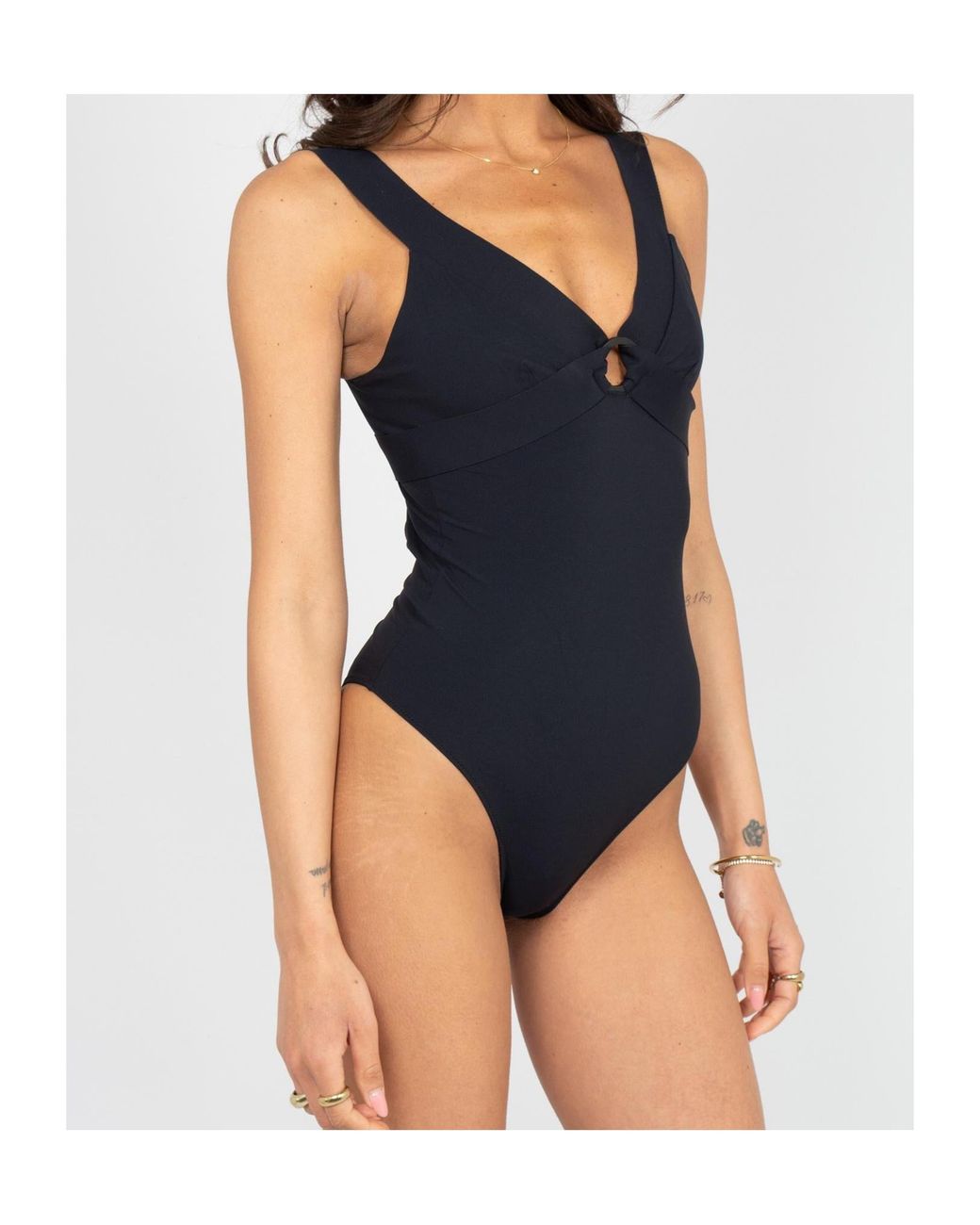 Max Mara Blue Sleeveless One-Piece Swimsuit