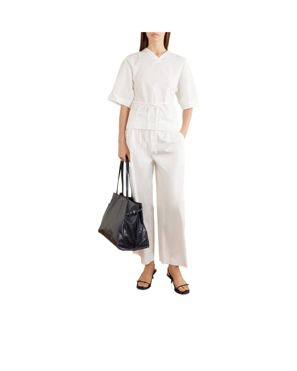 Proenza Schouler Blue Leather Large Tote Bag