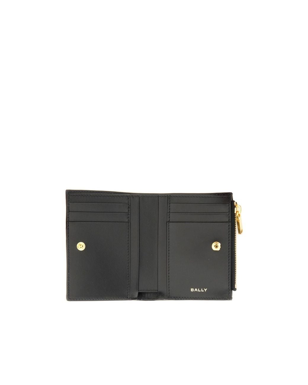 Bally Black Code Bi-Fold Wallet
