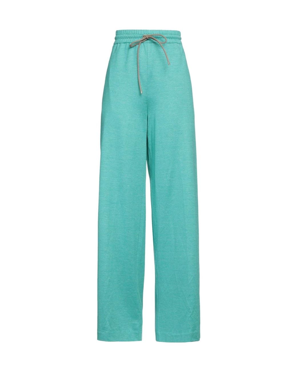 Max Mara Blue High-Waisted Loose Sweatpants