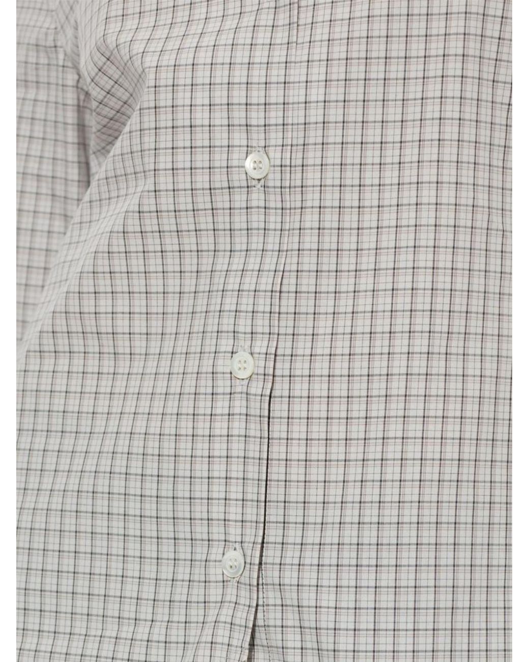 Maison Margiela Gray Long Sleeve Pointed Hem Shirt