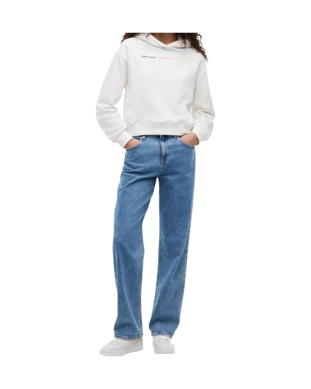 Tommy Hilfiger White Long-Sleeved Sweatshirt