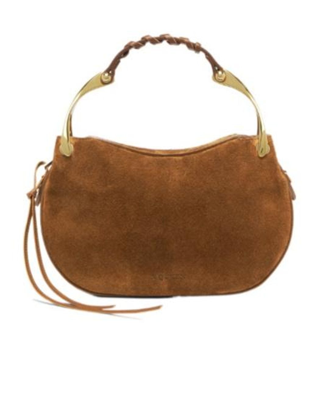 McQueen Brown Wishbone Mini Tote Bag