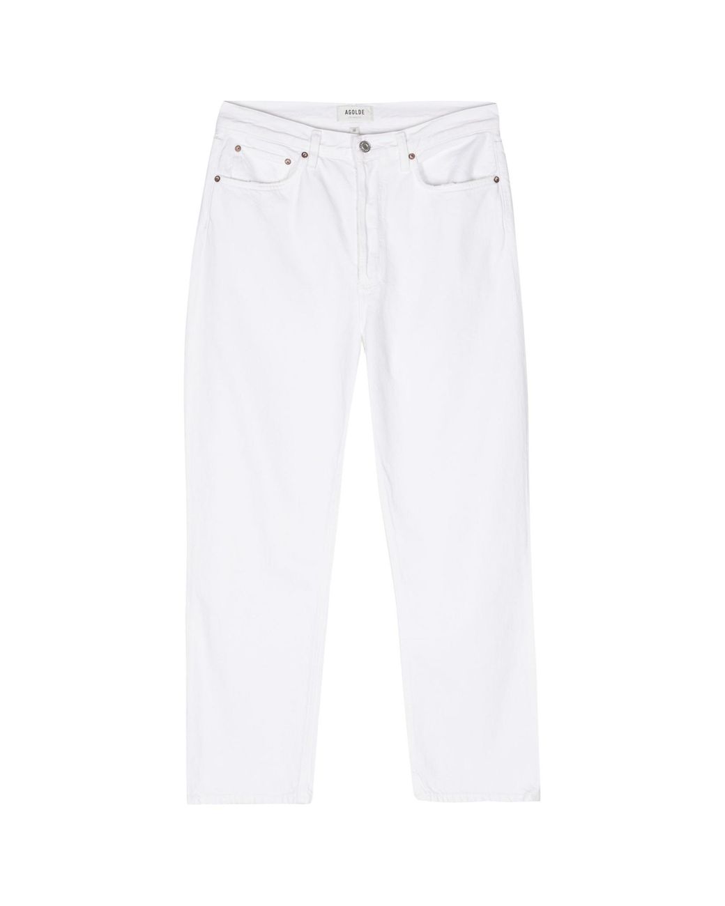 Agolde White 90's Straight-Leg Jeans for men