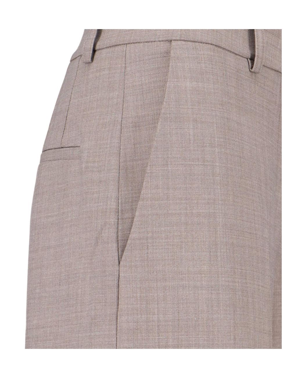 Frankie Shop Gray Brickell Wide-Leg Pants