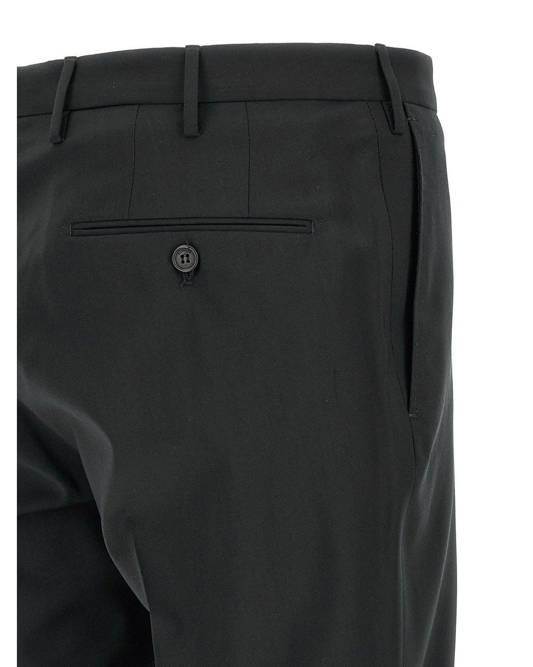 Incotex Black Modello 35 Slim Fit Pants for men