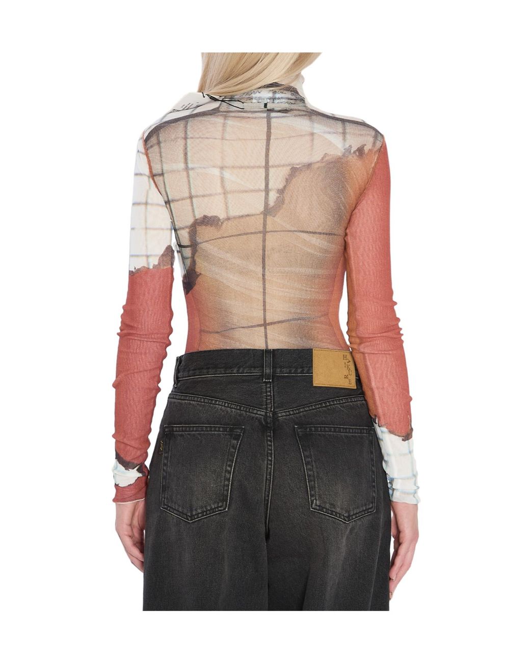 Jean Paul Gaultier Multicolor Printed Bodysuit