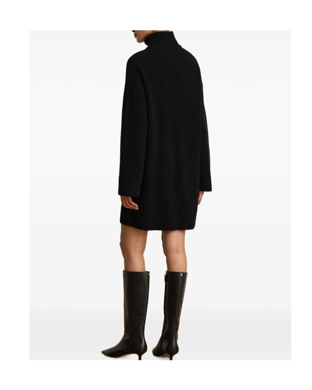 Ralph Lauren Black Turtleneck Cocoon Mini Dress