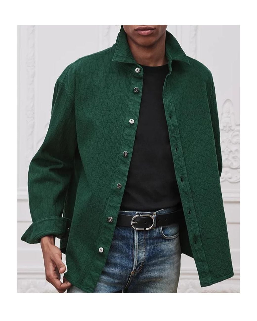 Dior Green Oblique Shirt for men