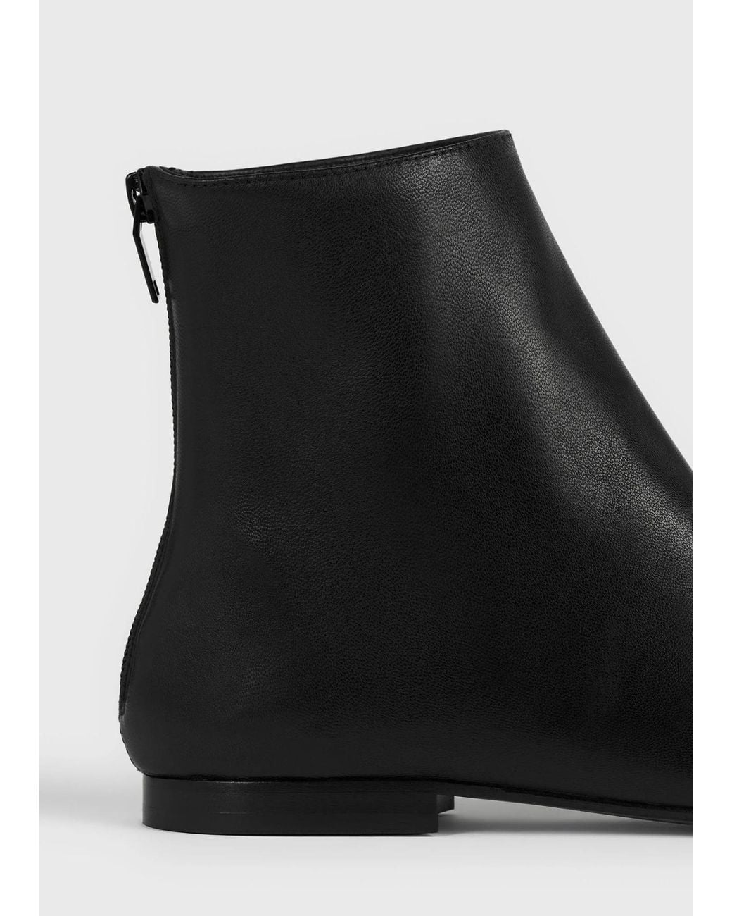Totême Black Zip-Fastening Ankle Boots