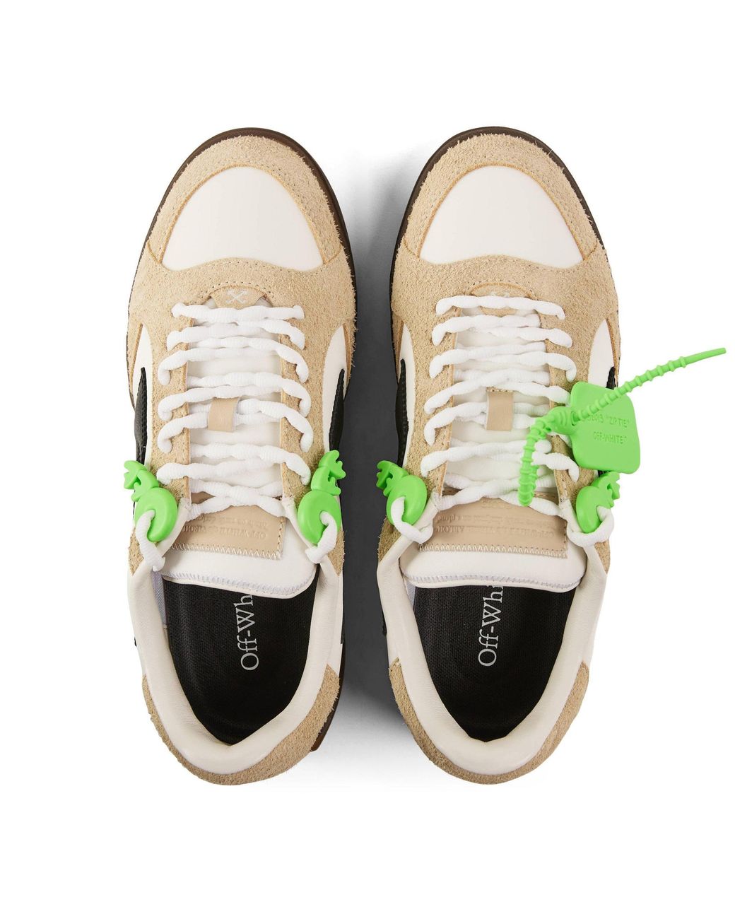 Off-White c/o Virgil Abloh Green Minimalist Lowtop Casual Shoes