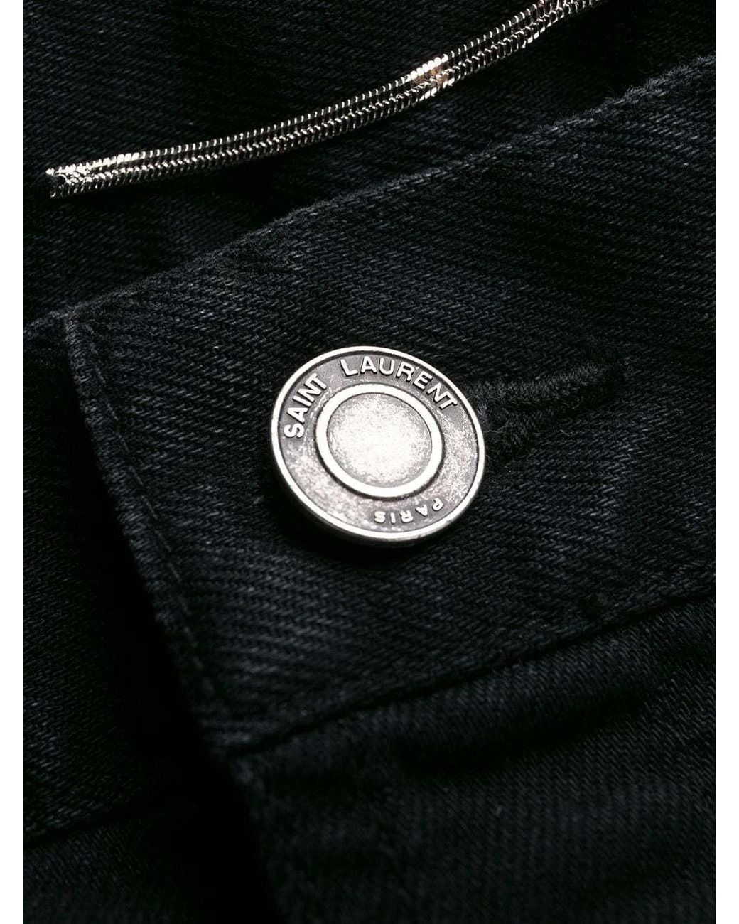 Saint Laurent Black Straight Leg Jeans for men