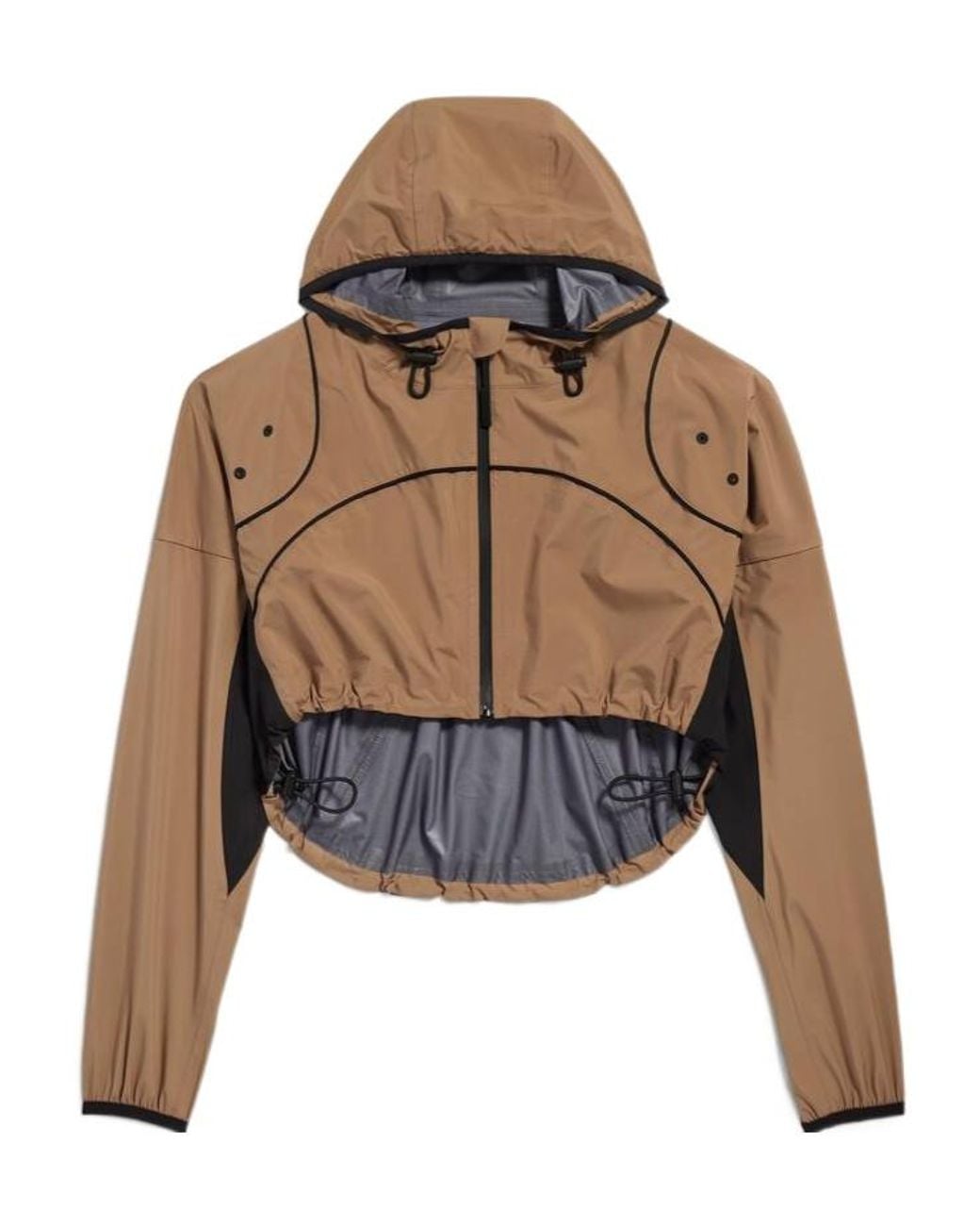 Balenciaga Brown Technical Cropped Jacket