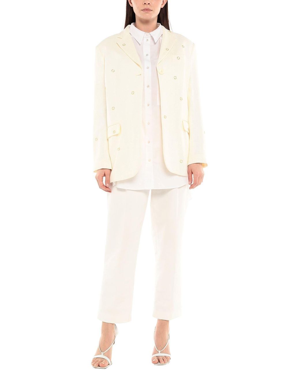 Jacquemus White Long Sleeves Blazer