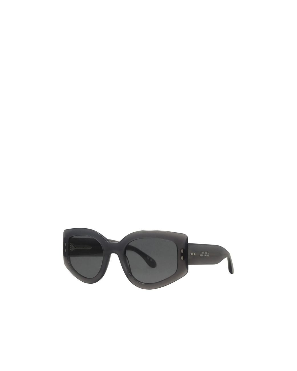 Isabel Marant Gray Minimalist Rectangular Sunglasses
