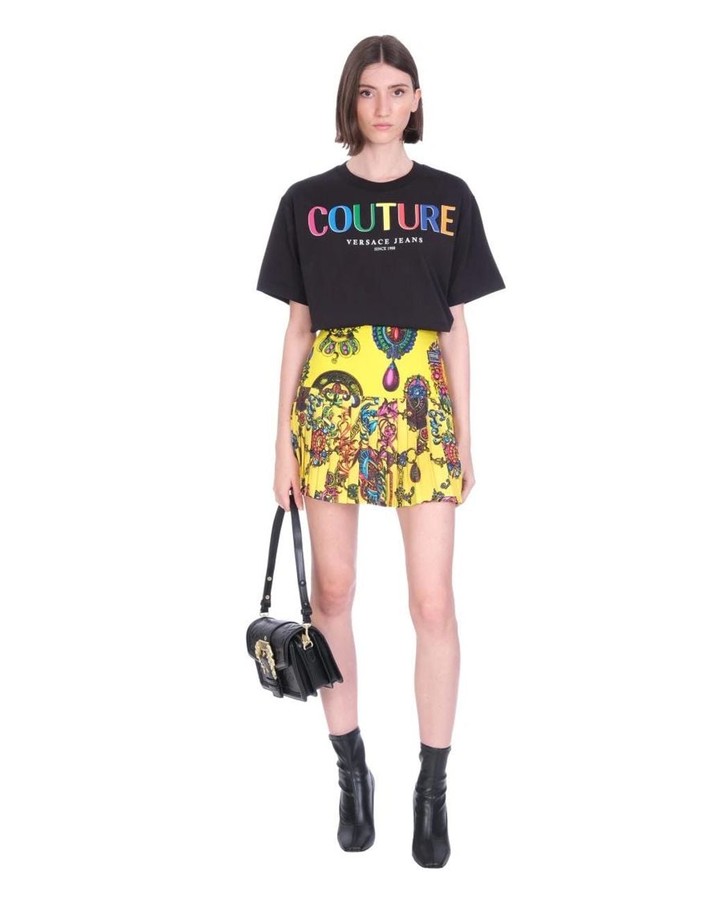 Versace Jeans Black Couture Logo Print T-Shirt