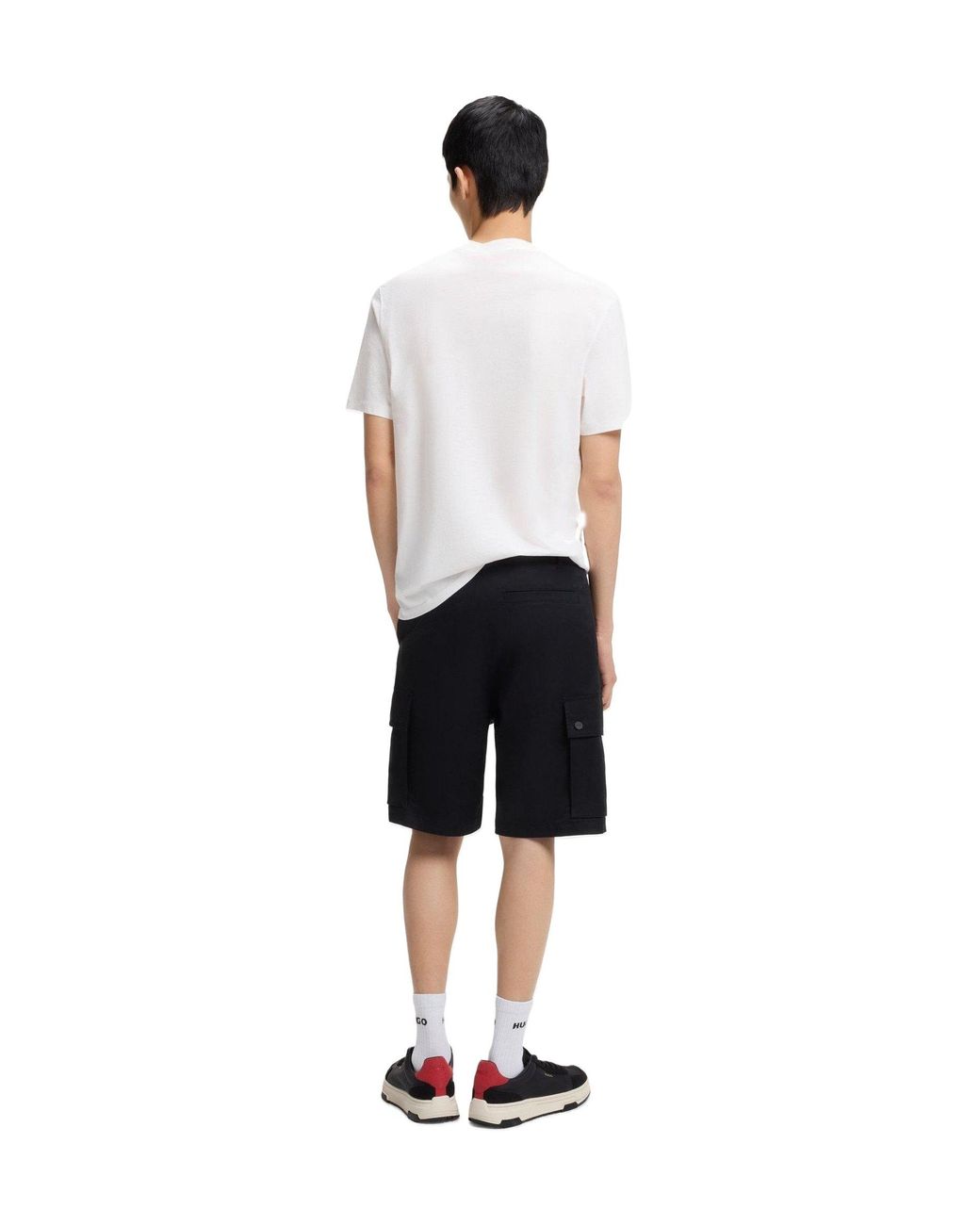 Boss White Solid Color T-Shirt for men