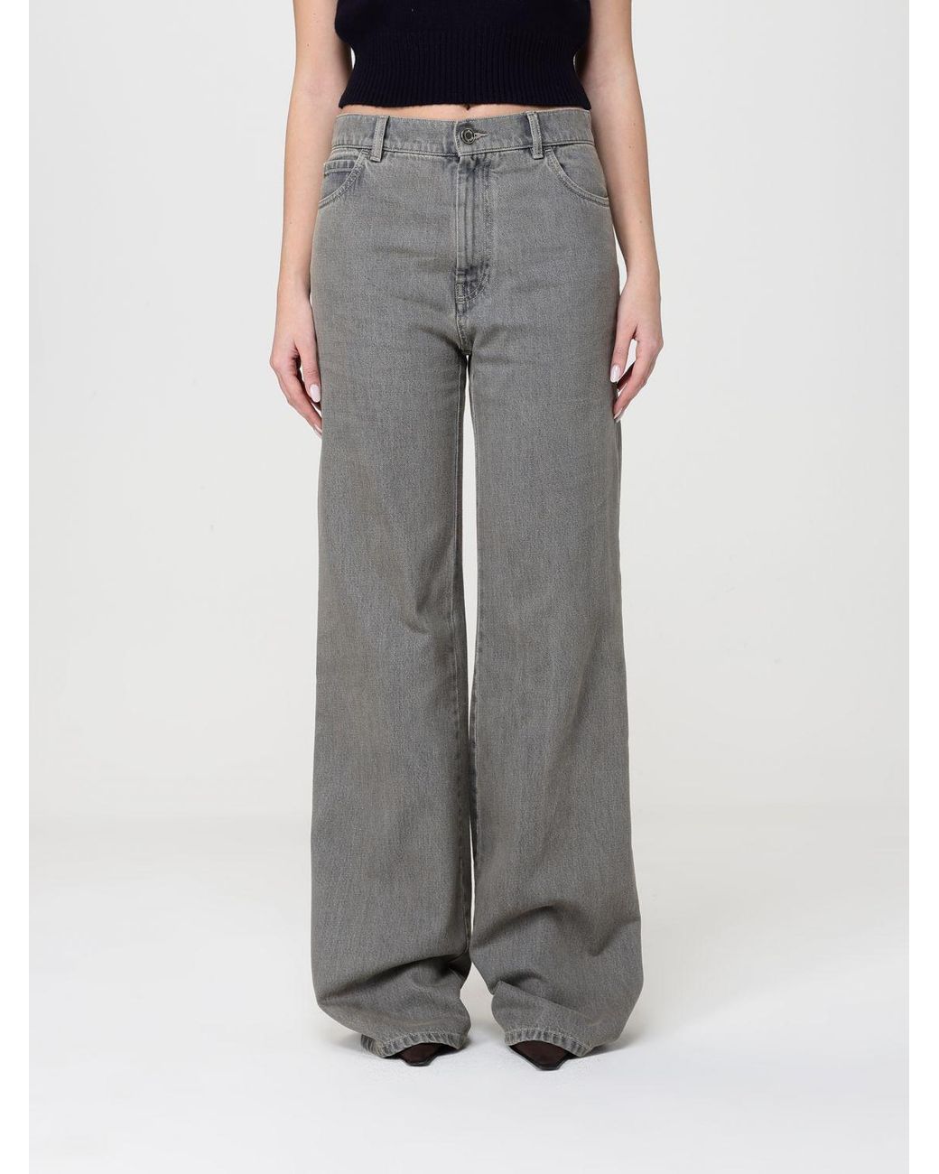Max Mara Gray Flared Jeans