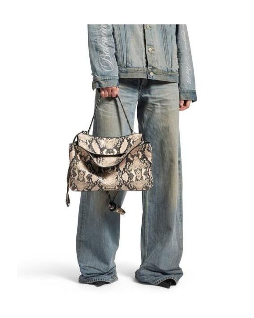 Balenciaga White Rodeo Medium Handbag