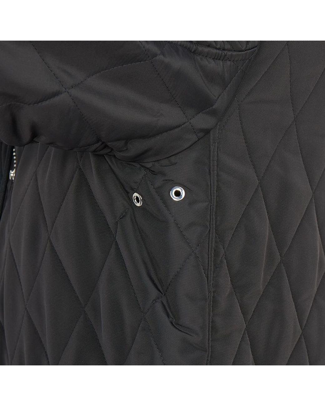 Burberry Black Quilted Hooded Jacket