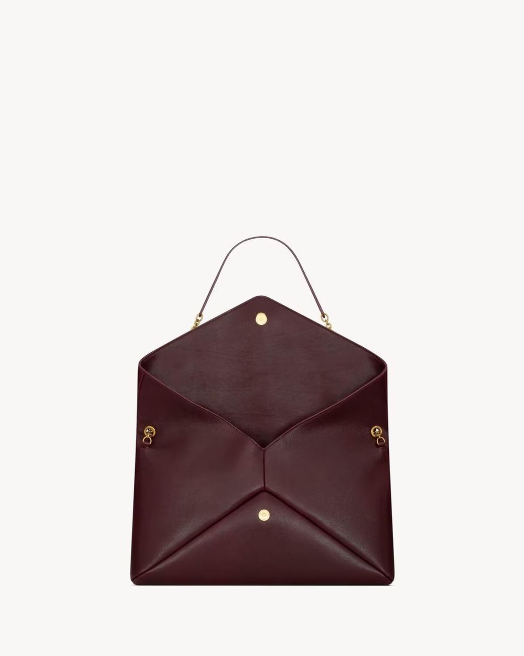 Saint Laurent Purple Cassandre Xxl Foldover Top Pouch