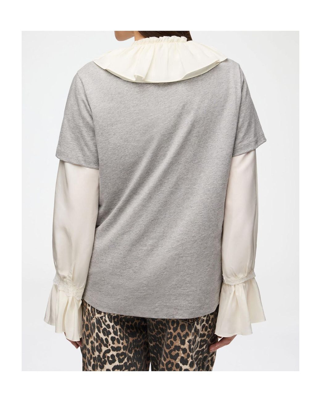 Ganni White Teddy Forest Graphic T-Shirt