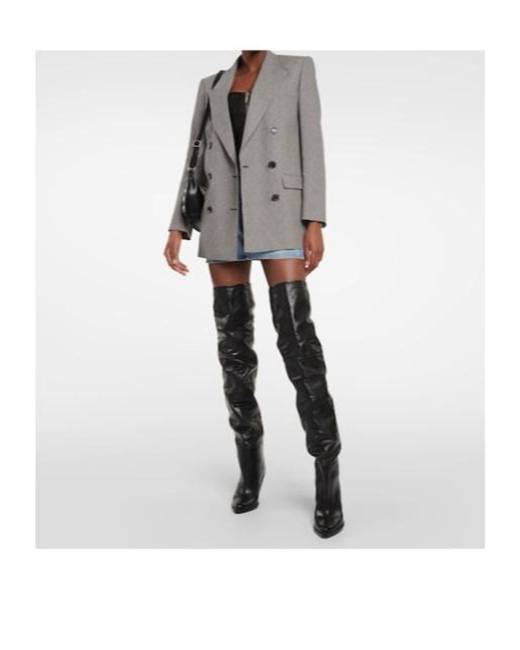 Isabel Marant Black Knee-High Leather Boots